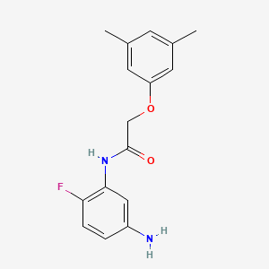 N-(5-Amino-2-fluorophenyl)-2-(3,5-dimethylphenoxy)acetamide