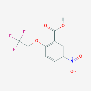 molecular formula C9H6F3NO5 B3174776 5-Nitro-2-(2,2,2-trifluoroethoxy)benzoic acid CAS No. 954263-48-0