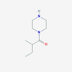 molecular formula C9H18N2O B3174797 2-Methyl-1-(piperazin-1-yl)butan-1-one CAS No. 954265-80-6
