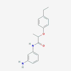 molecular formula C17H20N2O2 B3174818 N-(3-Aminophenyl)-2-(4-ethylphenoxy)propanamide CAS No. 954272-88-9