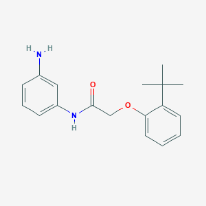 molecular formula C18H22N2O2 B3174863 N-(3-Aminophenyl)-2-[2-(tert-butyl)phenoxy]-acetamide CAS No. 954564-13-7