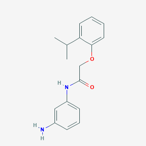 molecular formula C17H20N2O2 B3174868 N-(3-Aminophenyl)-2-(2-isopropylphenoxy)acetamide CAS No. 954564-28-4