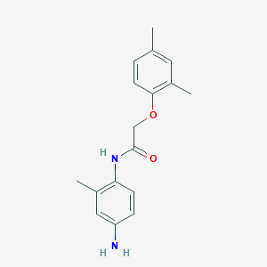 molecular formula C17H20N2O2 B3174880 N-(4-Amino-2-methylphenyl)-2-(2,4-dimethylphenoxy)acetamide CAS No. 954566-35-9