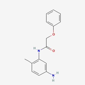 molecular formula C15H16N2O2 B3174886 N-(5-Amino-2-methylphenyl)-2-phenoxyacetamide CAS No. 954566-83-7