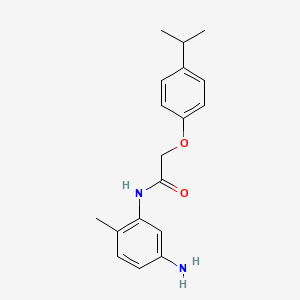 molecular formula C18H22N2O2 B3174903 N-(5-Amino-2-methylphenyl)-2-(4-isopropylphenoxy)-acetamide CAS No. 954572-10-2
