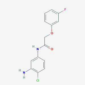 N-(3-amino-4-chlorophenyl)-2-(3-fluorophenoxy)acetamide