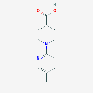 molecular formula C12H16N2O2 B3174924 1-(5-Methylpyridin-2-yl)piperidine-4-carboxylic acid CAS No. 954576-20-6