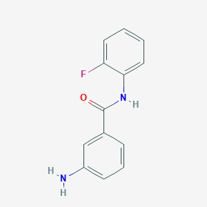 molecular formula C13H11FN2O B3174932 3-氨基-N-(2-氟苯基)苯甲酰胺 CAS No. 954577-00-5