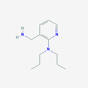 molecular formula C12H21N3 B3174973 3-(aminomethyl)-N,N-dipropylpyridin-2-amine CAS No. 954585-33-2