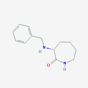 molecular formula C13H18N2O B3174997 (R)-3-(benzylamino)azepan-2-one CAS No. 955114-24-6