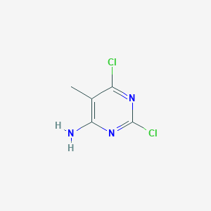 molecular formula C5H5Cl2N3 B3174999 2,6-Dichloro-5-methylpyrimidin-4-amine CAS No. 95520-61-9