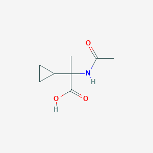 2-Cyclopropyl-2-acetamidopropanoic acid