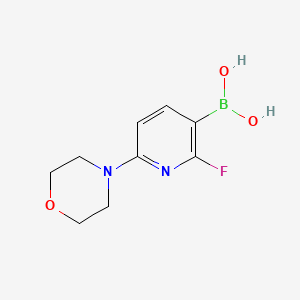 molecular formula C9H12BFN2O3 B3175012 (2-氟-6-吗啉代吡啶-3-基)硼酸 CAS No. 955374-17-1