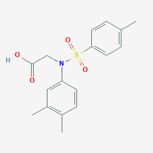 molecular formula C17H19NO4S B317502 N-(3,4-dimethylphenyl)-N-[(4-methylphenyl)sulfonyl]glycine 