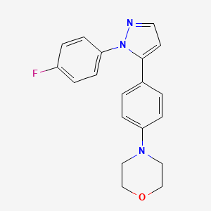 4-{4-[1-(4-fluorophenyl)-1H-pyrazol-5-yl]phenyl}morpholine