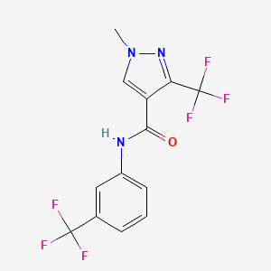 1-methyl-3-(trifluoromethyl)-N-[3-(trifluoromethyl)phenyl]-1H-pyrazole-4-carboxamide