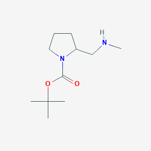 molecular formula C11H22N2O2 B3175114 叔丁基 2-((甲基氨基)甲基)吡咯烷-1-羧酸酯 CAS No. 955979-19-8
