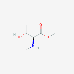 molecular formula C6H13NO3 B3175120 (2S,3R)-甲基3-羟基-2-(甲基氨基)丁酸酯 CAS No. 95599-23-8
