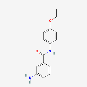 molecular formula C15H16N2O2 B3175122 3-Amino-N-(4-ethoxyphenyl)benzamide CAS No. 956014-67-8