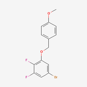 5-Bromo-1,2-difluoro-3-(4-methoxy-benzyloxy)-benzene