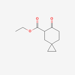 molecular formula C11H16O3 B3175141 Ethyl 6-oxospiro[2.5]octane-5-carboxylate CAS No. 956079-08-6