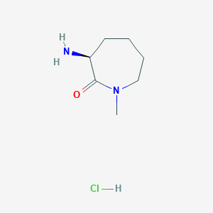 molecular formula C7H15ClN2O B3175151 (S)-3-Amino-1-methylazepan-2-one hydrochloride CAS No. 956109-57-2