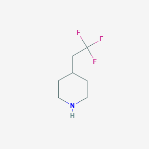 molecular formula C7H12F3N B3175197 4-(2,2,2-三氟乙基)哌啶 CAS No. 956223-56-6