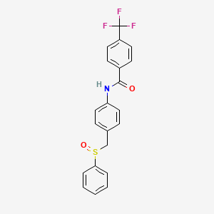 N-{4-[(phenylsulfinyl)methyl]phenyl}-4-(trifluoromethyl)benzenecarboxamide