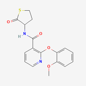 2-(2-methoxyphenoxy)-N-(2-oxotetrahydro-3-thiophenyl)nicotinamide