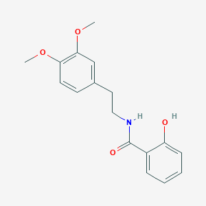 molecular formula C17H19NO4 B3175240 N-[2-(3,4-dimethoxyphenyl)ethyl]-2-hydroxybenzamide CAS No. 95639-99-9