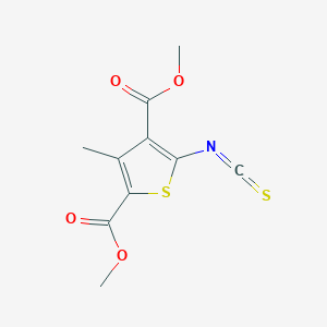 molecular formula C10H9NO4S2 B3175290 Dimethyl 5-isothiocyanato-3-methylthiophene-2,4-dicarboxylate CAS No. 956576-59-3