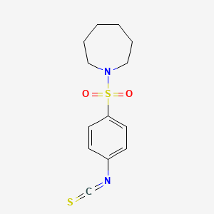 molecular formula C13H16N2O2S2 B3175294 1-[(4-异硫氰酸苯基)磺酰基]氮杂环己烷 CAS No. 956576-60-6