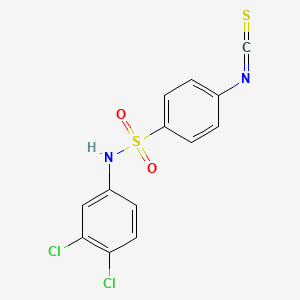 molecular formula C13H8Cl2N2O2S2 B3175300 N-(3,4-dichlorophenyl)-4-isothiocyanatobenzenesulfonamide CAS No. 956576-62-8