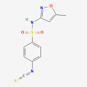 molecular formula C11H9N3O3S2 B3175310 4-isothiocyanato-N-(5-methylisoxazol-3-yl)benzenesulfonamide CAS No. 956576-66-2
