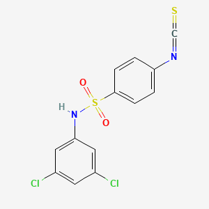 molecular formula C13H8Cl2N2O2S2 B3175329 N-(3,5-dichlorophenyl)-4-isothiocyanatobenzenesulfonamide CAS No. 956576-71-9