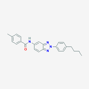 molecular formula C24H24N4O B317533 N-[2-(4-butylphenyl)-2H-1,2,3-benzotriazol-5-yl]-4-methylbenzamide 