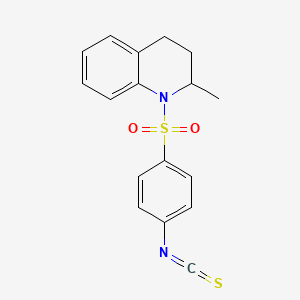 molecular formula C17H16N2O2S2 B3175337 1-[(4-异硫氰酸苯基)磺酰基]-2-甲基-1,2,3,4-四氢喹啉 CAS No. 956576-75-3