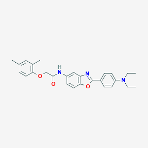 molecular formula C27H29N3O3 B317534 N-{2-[4-(diethylamino)phenyl]-1,3-benzoxazol-5-yl}-2-(2,4-dimethylphenoxy)acetamide 