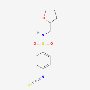 molecular formula C12H14N2O3S2 B3175351 4-isothiocyanato-N-(tetrahydrofuran-2-ylmethyl)benzenesulfonamide CAS No. 956576-77-5