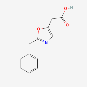 molecular formula C12H11NO3 B3175367 2-(2-Benzyloxazol-5-yl)acetic acid CAS No. 956723-05-0