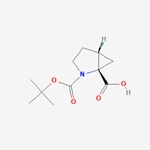 molecular formula C11H17NO4 B3175394 (1S,5R)-2-(叔丁氧羰基)-2-氮杂双环[3.1.0]己烷-1-羧酸 CAS No. 956769-68-9