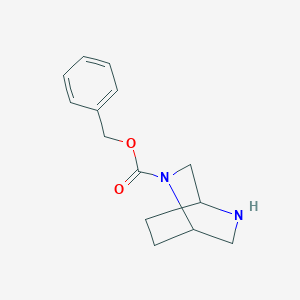 molecular formula C14H18N2O2 B3175404 Benzyl 2,5-diazabicyclo[2.2.2]octane-2-carboxylate CAS No. 956794-81-3