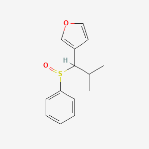 3-[1-(Benzenesulfinyl)-2-methylpropyl]furan