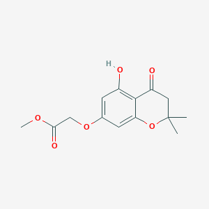 Methyl 2-((5-hydroxy-2,2-dimethyl-4-oxochroman-7-yl)oxy)acetate