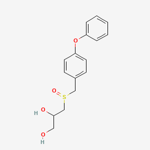 3-[(4-Phenoxybenzyl)sulfinyl]-1,2-propanediol