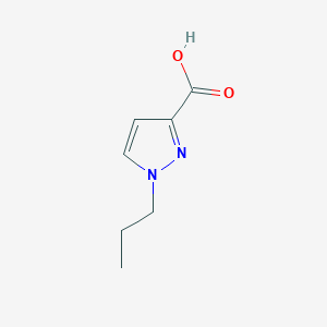 molecular formula C7H10N2O2 B3175485 1-Propyl-1H-pyrazole-3-carboxylic acid CAS No. 957301-89-2