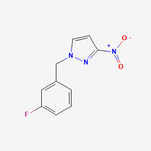 molecular formula C10H8FN3O2 B3175502 1-(3-fluorobenzyl)-3-nitro-1H-pyrazole CAS No. 957354-40-4