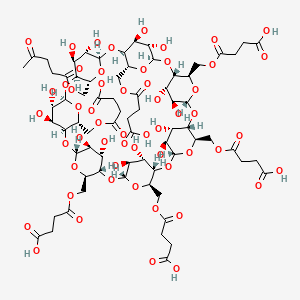 molecular formula C71H100O55 B3175531 琥珀酰-β-环糊精 CAS No. 957494-34-7