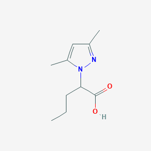 molecular formula C10H16N2O2 B3175577 2-(3,5-Dimethyl-pyrazol-1-yl)-pentanoic acid CAS No. 957514-25-9