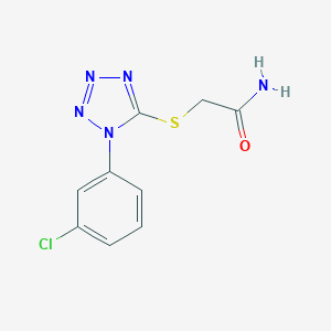 2-{[1-(3-chlorophenyl)-1H-tetraazol-5-yl]thio}acetamide
